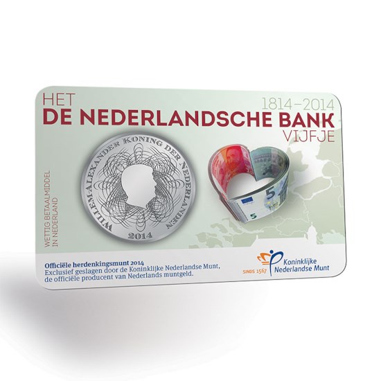 5 Euro 2014 DNB UNC Coincard