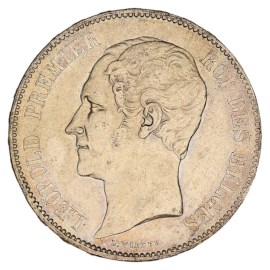 5 Francs 1849-1865 Leopold Ier TTB