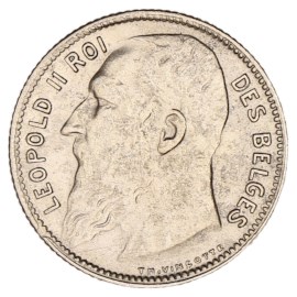 1 Franc 1904-1909 FR - Léopold II TTB
