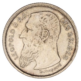 2 Francs 1904-1909 FR - Léopold II TTB