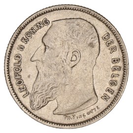 2 Franc 1904-1909 NL - Léopold II TTB