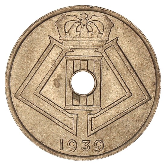25 Centimes 1938-1939 FR - Léopold III TTB