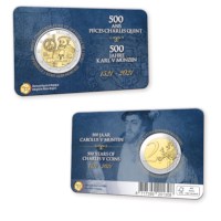 Belgium 2 Euro Coin 2021 “500 Years of Charles V Coins” BU in Coincard FR