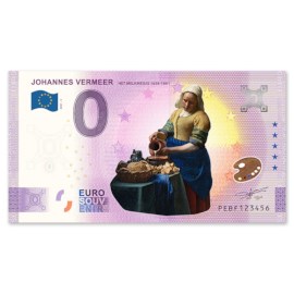 0 Euro Biljet "Het Melkmeisje" - Kleur