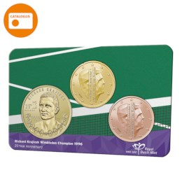 Richard Krajicek Wimbledon jubileum in coincard