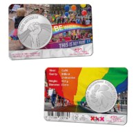 25 jaar Pride Amsterdam penning in coincard