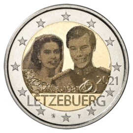 Luxembourg 2 Euro « Mariage » 2021 (version photo)