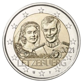 Luxembourg 2 Euro « Mariage » 2021 (version en relief)