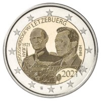 Luxemburg 2 Euro "Jean" 2021 (foto-versie)