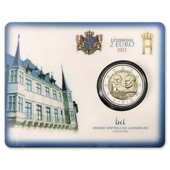 Luxemburg 2 Euro "Jean" 2021 Coincard