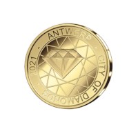 12,5 euromunt België 2021 ‘Antwerpen Diamantstad’ Goud Proof in etui