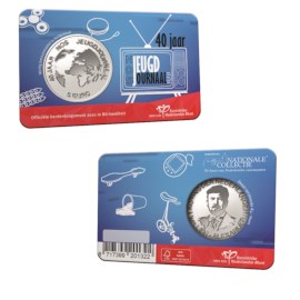 NOS Jeugdjournaal 5 Euro Coin 2021 BU-quality in Coincard