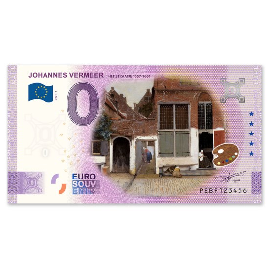 0 Euro Biljet "Het Straatje" - Kleur