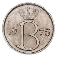 25 Centimes 1975 FR - Baudouin UNC