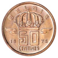 50 Centiem 1975 FR - Mijnwerker UNC
