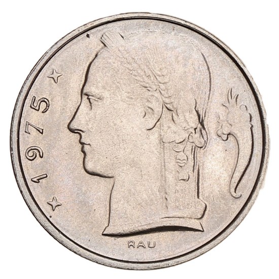 5 Francs 1975 FR - Baudouin UNC
