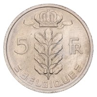 5 Frank 1975 FR - Boudewijn UNC