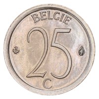 25 Centiem 1975 NL - Boudewijn UNC
