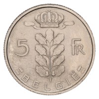 5 Francs 1975 NL - Baudouin UNC