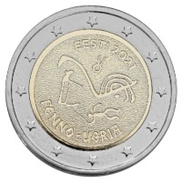 Estland 2 Euro "Fins-Oegrische Volkeren" 2021 BU Coincard
