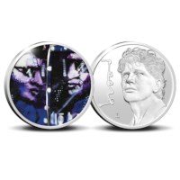 Herman Brood Medal Silver 1 Ounce with Colour