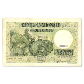 50 Francs - 10 Belgas 1935-1947 TTB+