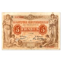 5 Francs 1914 TTB (Anvers)