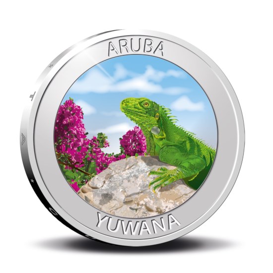 Aruba 5 Florin “Yuwana” 2021 Silver Prooflike