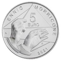 Italië 5 Euro "Ennio Morricone" 2021 Zilver