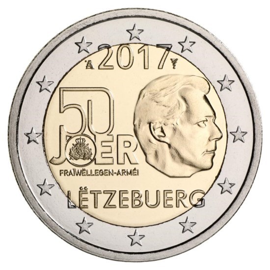 Luxembourg 2 Euro "Army" 2017 UNC