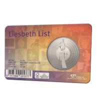 Liesbeth List penning in coincard