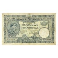100 Francs - 20 Belgas 1927-1932 TTB