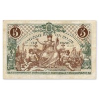 5 Francs 1914 TTB (Bruxelles)