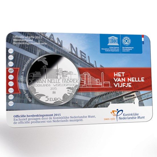 5 Euro 2015 Van Nelle UNC Coincard