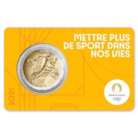 France 5 x 2 euros « Jeux Olympiques » 2021 Coincard Set