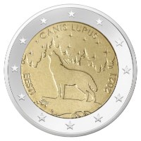 Estland 2 Euro "Wolf" 2021