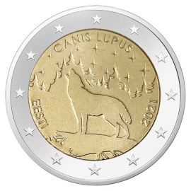 Estonie 2 euros « Loup » 2021