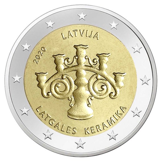 Latvia 2 Euro "Ceramics" 2020
