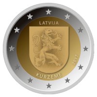 Letland 2 Euro "Kurzeme" 2017
