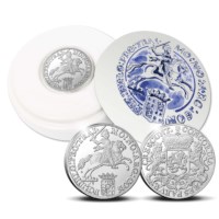 Official Restrike: Ducaton 2022 "Silver Rider" 1 Ounce - Royal Delft Edition
