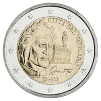 Vaticaan 2 Euro "Dante" 2021 BU