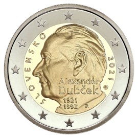 Slovaquie 2 Euro "Dubček" 2021