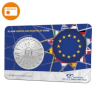 Maastricht Treaty 5 Euro Coin 2022 UNC-quality in Coincard