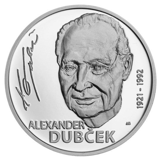 Slowakije 10 Euro "Dubček" 2021 Proof