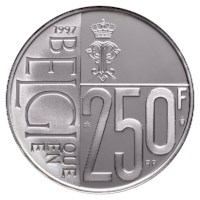 250 Francs 1997 - Paola 60 Ans BE