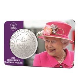 Malte 2 ½ euros 2022 « Queen Elizabeth II Platinum Jubilée » en coincard