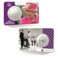 Malte 2 ½ euros 2022 « Queen Elizabeth II Platinum Jubilée » en coincard