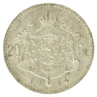 20 Francs 1934 Albert I TTB