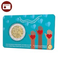 Belgium 2 Euro Coin 2022 “2 euro for care during the covid pandemic” BU in Coincard FR
