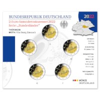 Allemagne 2 euros BU Set « Thüringen » 2022